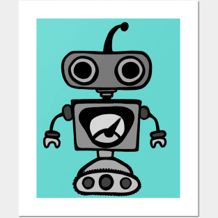 Cute Robot Posters and Art